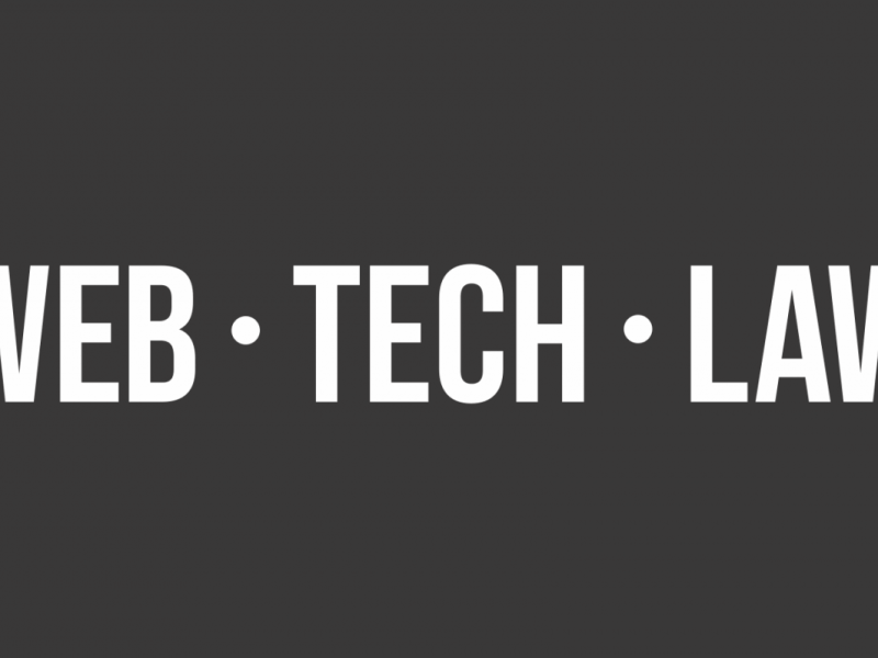 Web•Tech•Law blog